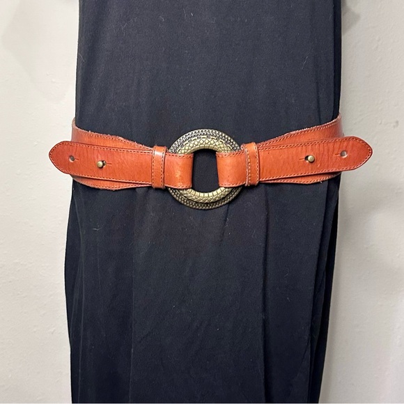 Ralph Lauren Brown Leather Belt with Gold Buckle - Picture 5 of 13